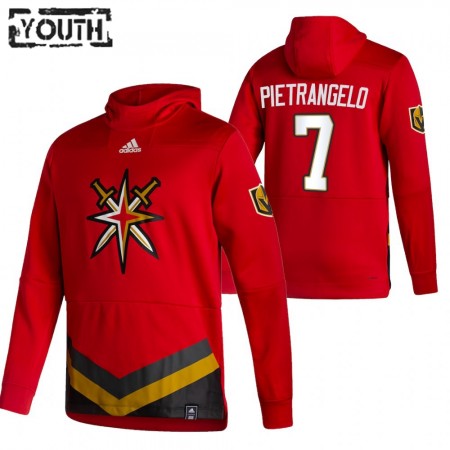Kinder Eishockey Vegas Golden Knights Alex Pietrangelo 7 2020-21 Reverse Retro Pullover Hooded Sweatshirt
